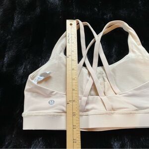 lululemon athletica Cream Strappy Sports Bra